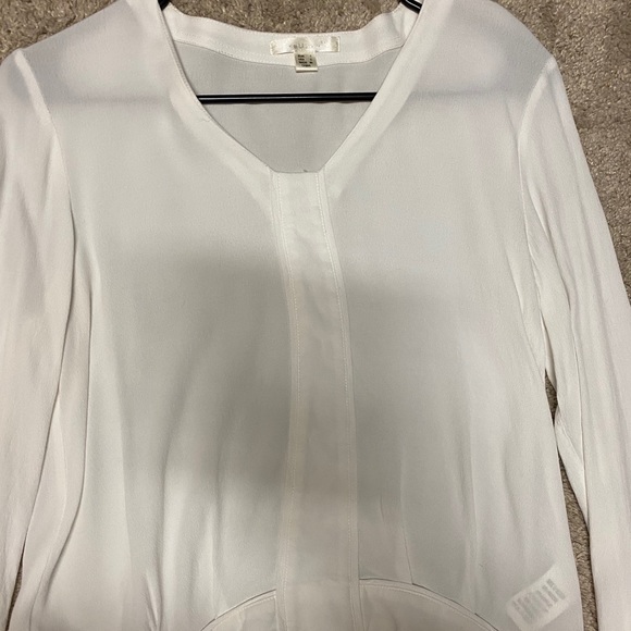 White Long Sleeve Blouse - Picture 2 of 3